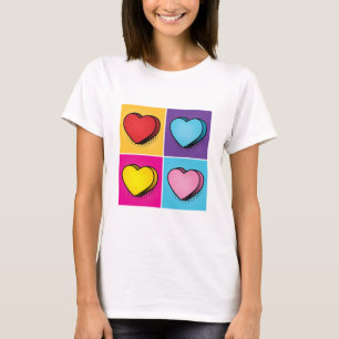 T-shirt Candy Heart Hearts Pop Art Valentine's Day