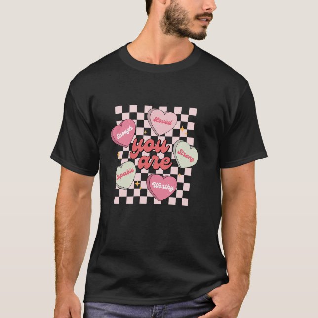 T-shirt Candy Heart Professeur Valentine's Day Femmes Vous (Devant)