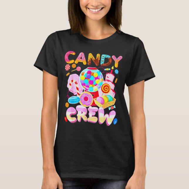 T-shirt Candy Land Candy Crew Party Halloween Costumes Adu (Devant)