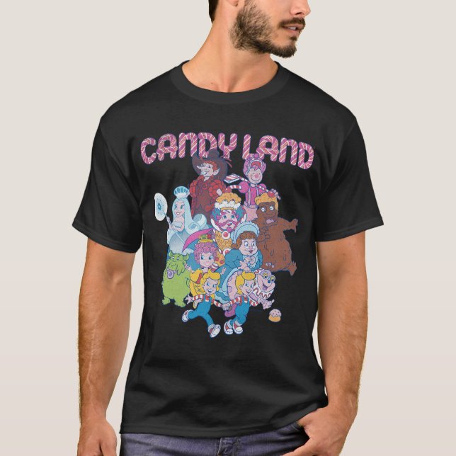 T-shirt Candy Land Personnages du jeu Logo de tir (Devant)