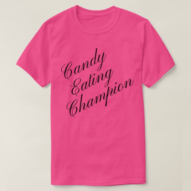 T-shirt Candy Mating Champion Compétitivité Alimentation C (Design devant)