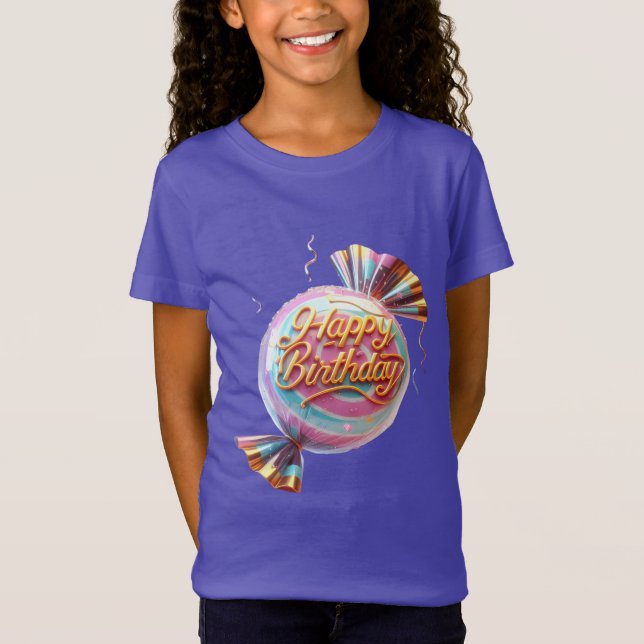 T-Shirt Candy rose ronde (Devant)
