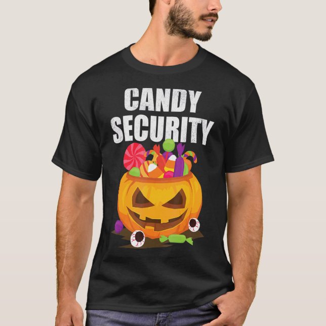 T-shirt Candy Sécurité Parents Costume d'Halloween 3 (Devant)