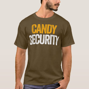 T-shirt Candy Security Drôle Costume Parents Halloween335