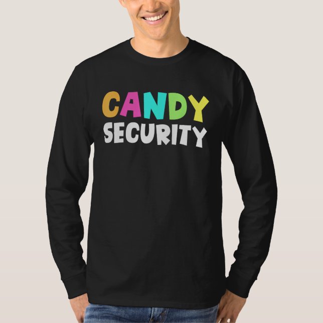 T-shirt Candy Security Halloween Costume 1 (Devant)