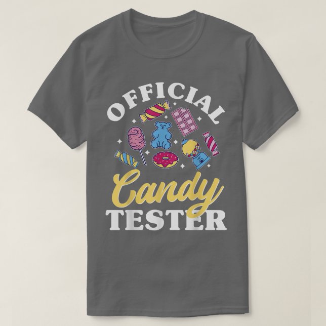 T-shirt Candy Tester, Lollipop Sweets Halloween 354 (Design devant)