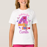 T-shirt Candyland Birthday Girl Quatrième lollipop<br><div class="desc">Célébrez l'anniversaire avec ce t-shirt spécial,  design spécial et personnalisé</div>
