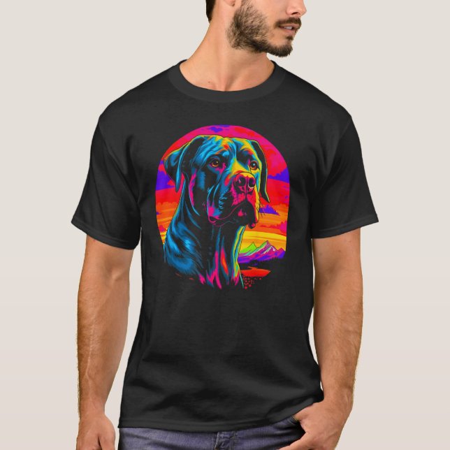 T-shirt Cane Corso Dog Sunset (Devant)