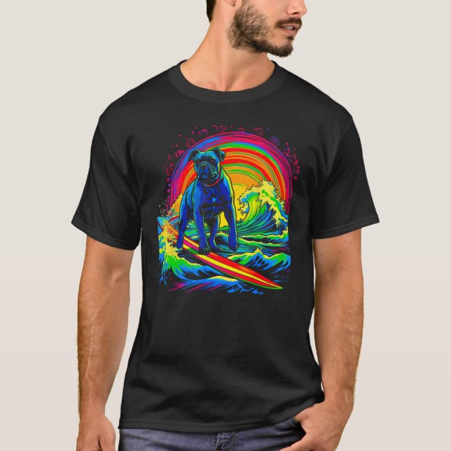 T-shirt Cane Corso Dog Surf (Devant)