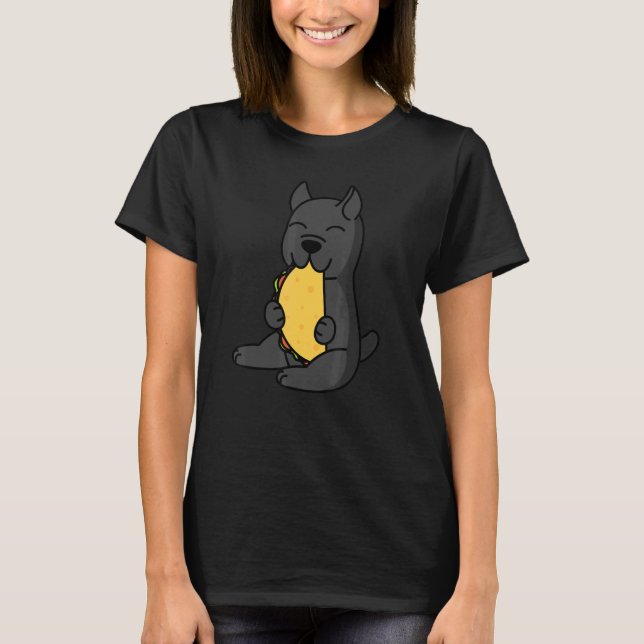 T-shirt Cane Corso Eating A Taco Dog (Devant)