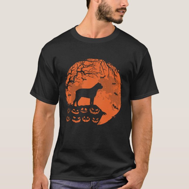 T-shirt Cane Corso Et Lune Cadeau Amoureux des chiens Hall (Devant)