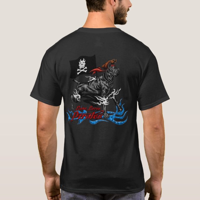 T-shirt Cane Corso Le capitaine du navire Pirates (Dos)