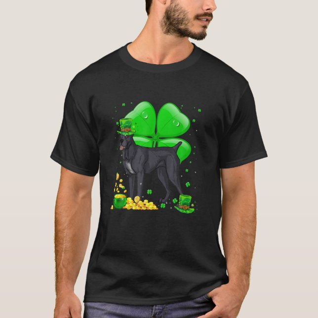 T-shirt Cane Corso Mastiff Chien Lucky Charm St. Patrick D (Devant)