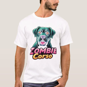 T-shirt Cane Corso Mastiff Italien Chien Zombie Halloween