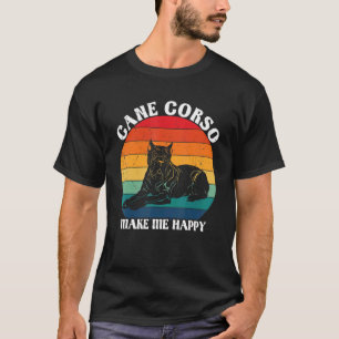 T-shirt Cane Corso Me Rendre Joyeux Chien Propriétaire Ani