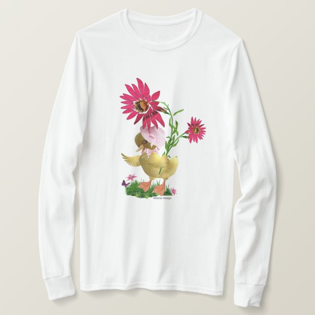 T-shirt Caneton de Pâques adorable (Design devant)