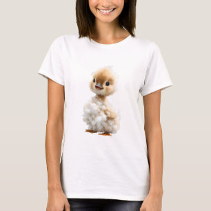 T-shirt Caneton en coton fantaisiste pour femmes