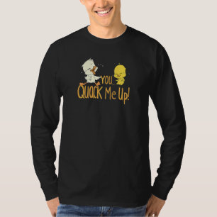 T-shirt Caneton et poussin rient  Jeu de mots Tu me fais c