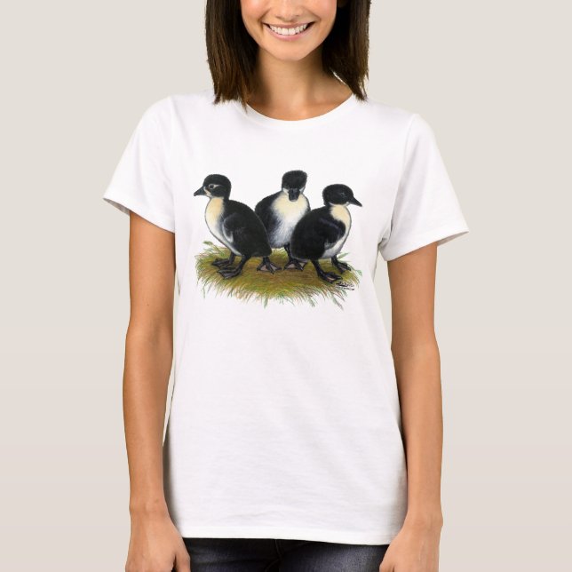 T-shirt Canetons suédois noirs (Devant)