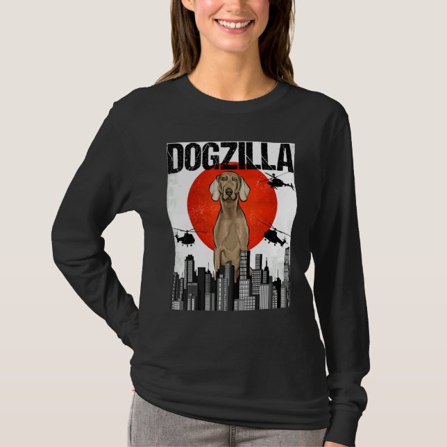 T-shirt Canezilla Dogzilla Japonais Wei Marana (Devant)