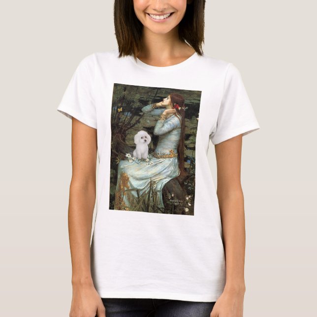 T-shirt Caniche (11S) - Ophélie assise (Devant)