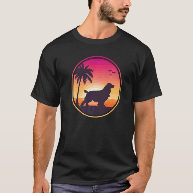 T-shirt Caniche anglais Spaniel Race de chien  5 (Devant)