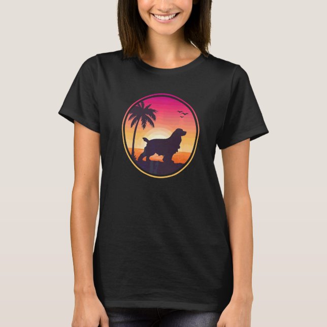 T-shirt Caniche anglais Spaniel Race de chien  5 (Devant)