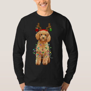 T-shirt Caniche de Noël Funder lumières de Noël