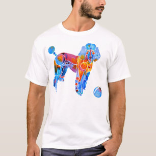 T-shirt Caniche français lunatique