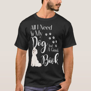 T-shirt Caniche J'aime mon cadeau de chien mignon Lecture