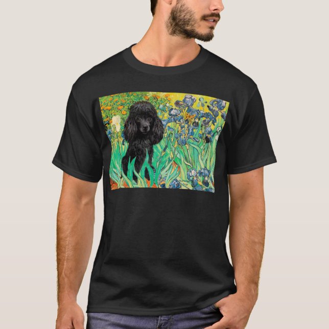 T-shirt Caniche (noir 1) - Iris (Devant)