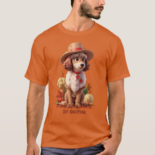T-shirt Caniche Thanksgiving