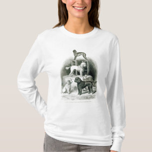 T-shirt Caniches et whippet - groupe de M. Walton's