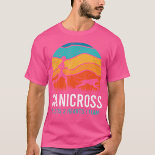 T-shirt Canicross 6 Pattes 2 Cœurs 1 Équipe Drôle de Chien