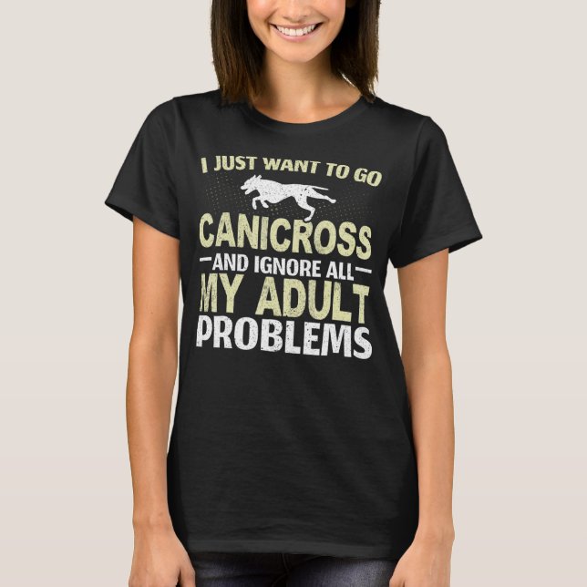 T-shirt Canicross Running Chig Jogging Propriétaire du chi (Devant)