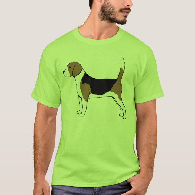 T-shirt Canine fraîche mignonne du chien de chasse | du (Devant)