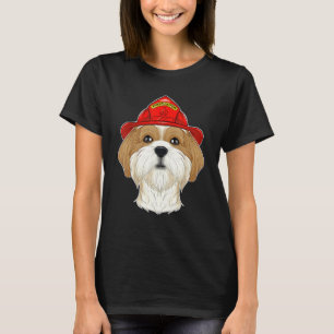 T-shirt Canine Handler I Fireman Chien I Firefighter Shih 