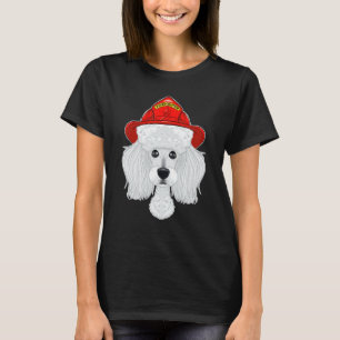T-shirt Canine Handler I Fireman Chien I Pompier Poodle