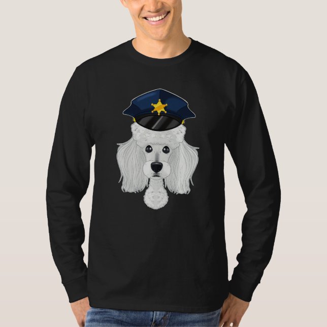 T-shirt Canine Handler I Police Chien I Police Poodé (Devant)