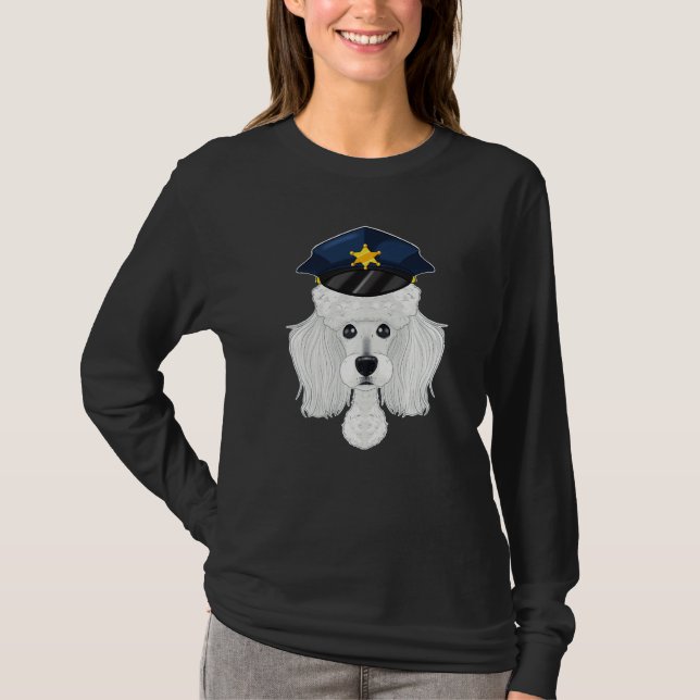 T-shirt Canine Handler I Police Chien I Police Poodé (Devant)