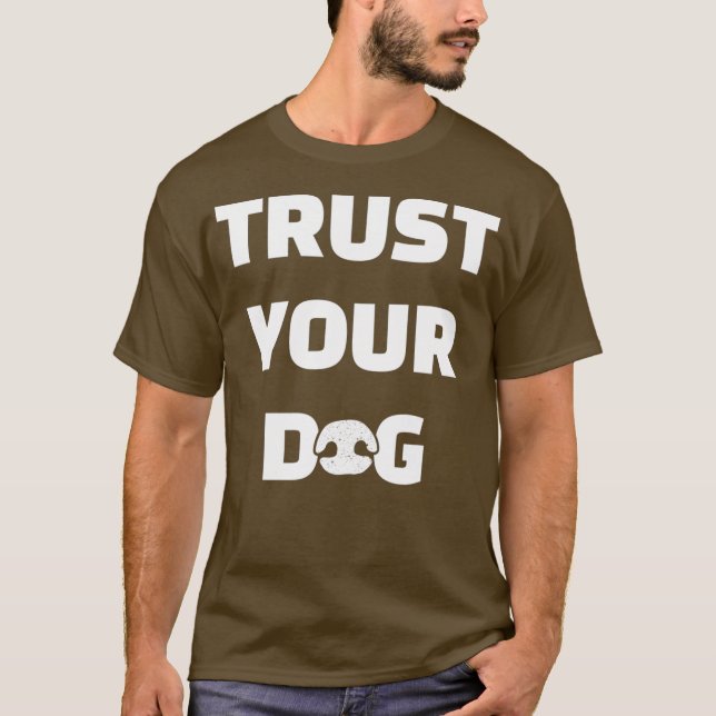 T-shirt Canine Nosework Parfum Chien Agilité K9 Confiance (Devant)
