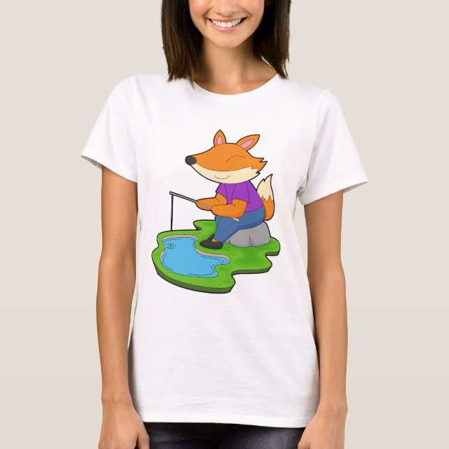 T-shirt Canne à pêche Fox pêche à la ligne (Devant)