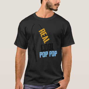 T-shirt Canne à pêche Pêcheur Pêche Moulinet Cool Pop Pop
