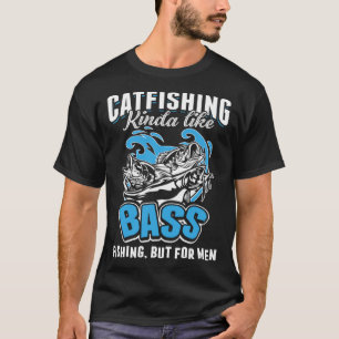 T-shirt Canne à pêche pour pêcheur de basses Catfishing Pê