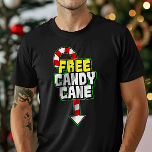 T-shirt Canne à Sucre Gratuite Noël Drôle
