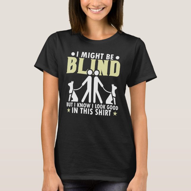 T-shirt Canne de Blindité Canne de Marche Aveugle Braille  (Devant)