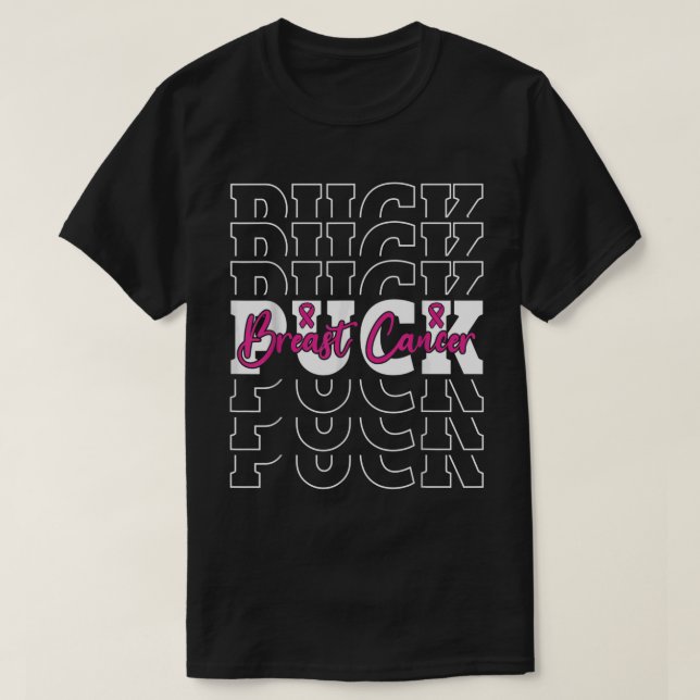 T-shirt Canne de hockey rose pour hommes femmes (Design devant)