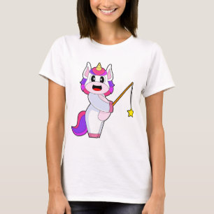 T-shirt Canne de pêche Unicorne Pêche