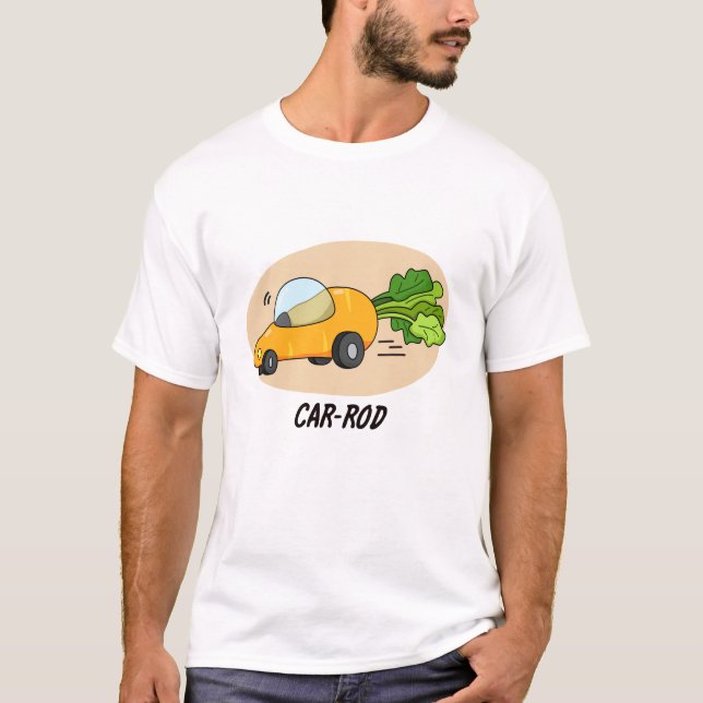 T-shirt Canne-voiture Funny Carrot Pun (Devant)