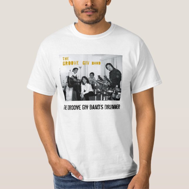 T-shirt cannelez giv_2, le chanteur de la bande de Giv de (Devant)